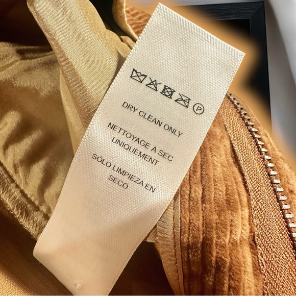 NWT Frame Denim ‘Pintuck Corduroy Trousers’ in “Camel” Size 0 - Picture 11 of 16